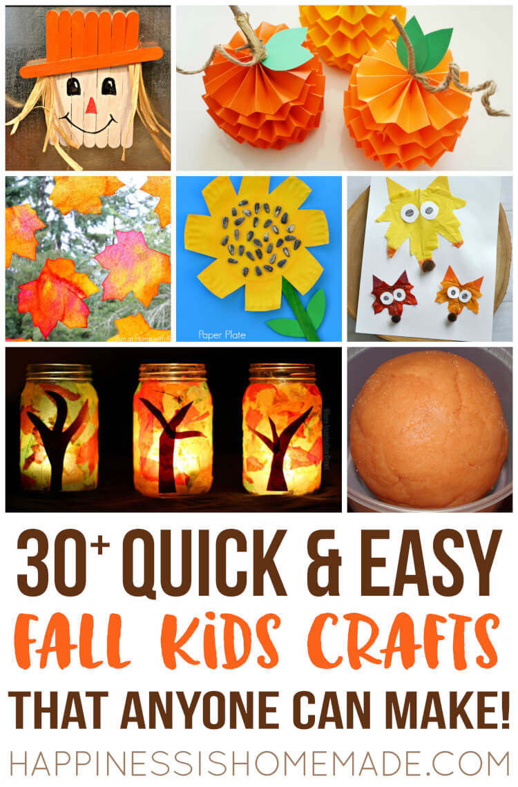 Toddler Fall Craft Ideas
 Easy Fall Kids Crafts That Anyone Can Make Happiness is