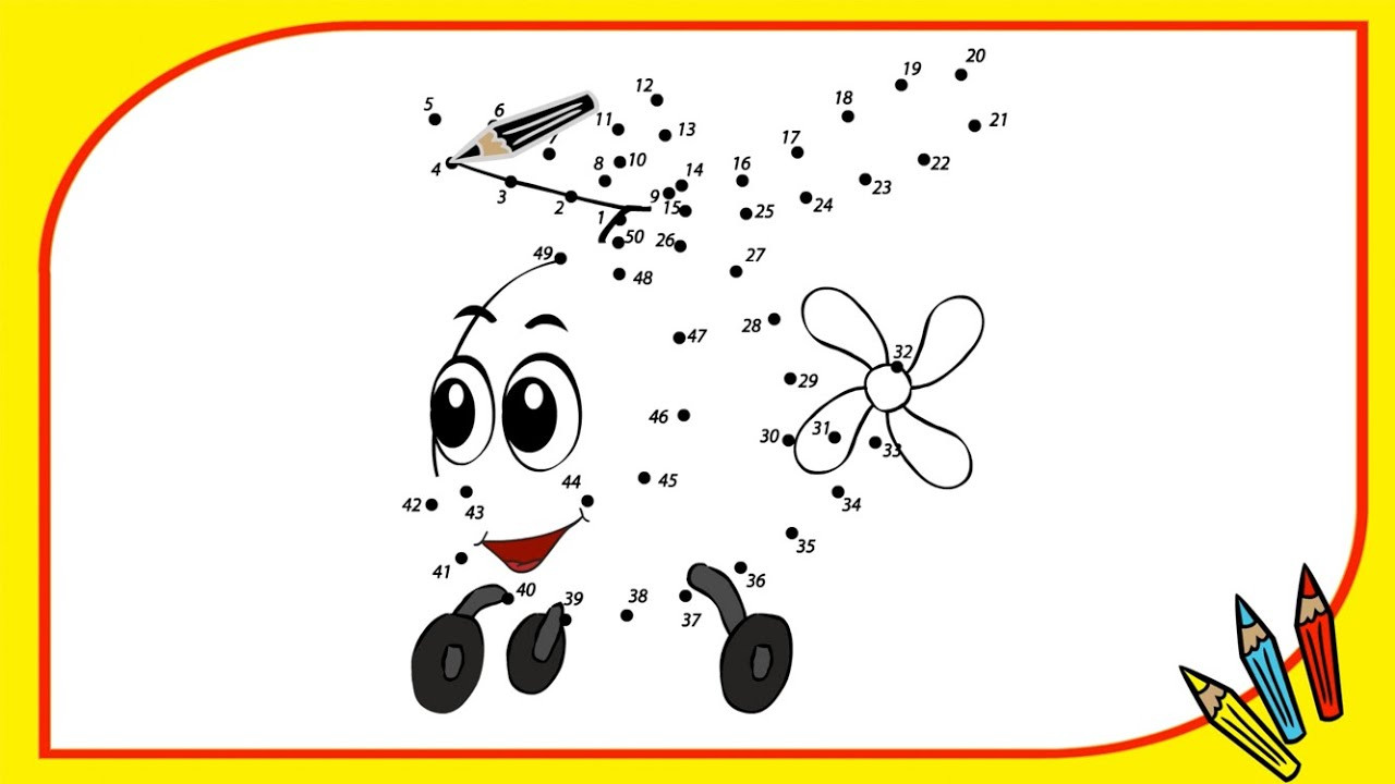 Toddler Learn Numbers Coloring Pages
 Coloring book dot to dot Helicopter Learn numbers in