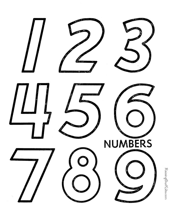 Toddler Learn Numbers Coloring Pages
 Number Coloring Pages For Toddlers Coloring Home