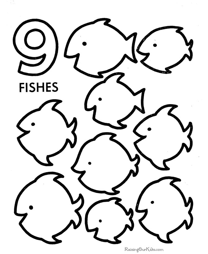 Toddler Learn Numbers Coloring Pages
 Number Coloring Pages For Toddlers Coloring Home