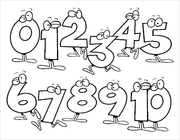 Toddler Learn Numbers Coloring Pages
 8 Number Coloring Pages