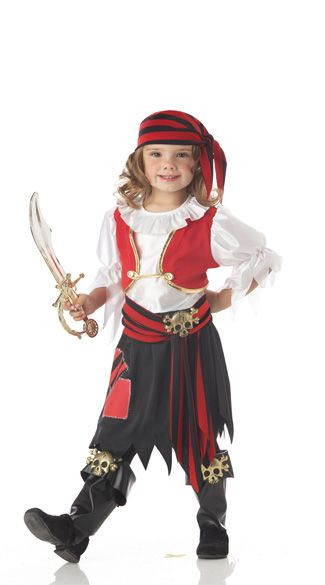 Toddler Pirate Costume DIY
 Girl Pirate Halloween Costumes