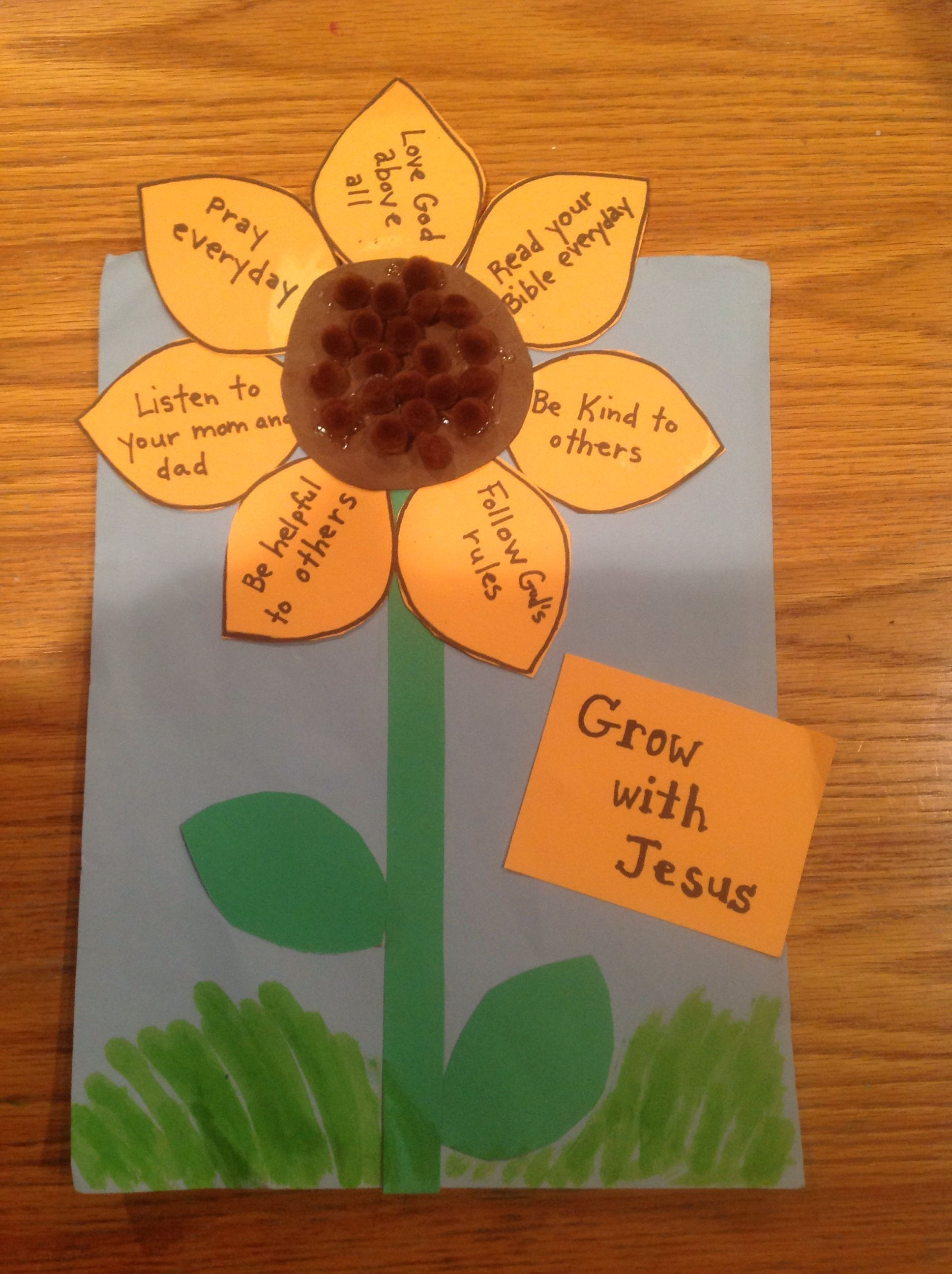 Toddlers Bible Crafts
 Grow with Jesus Bible Craft by Let