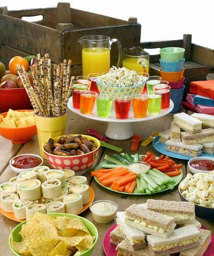 Toddlers Birthday Party Food Ideas
 Party food spread for kids Birthday Parties