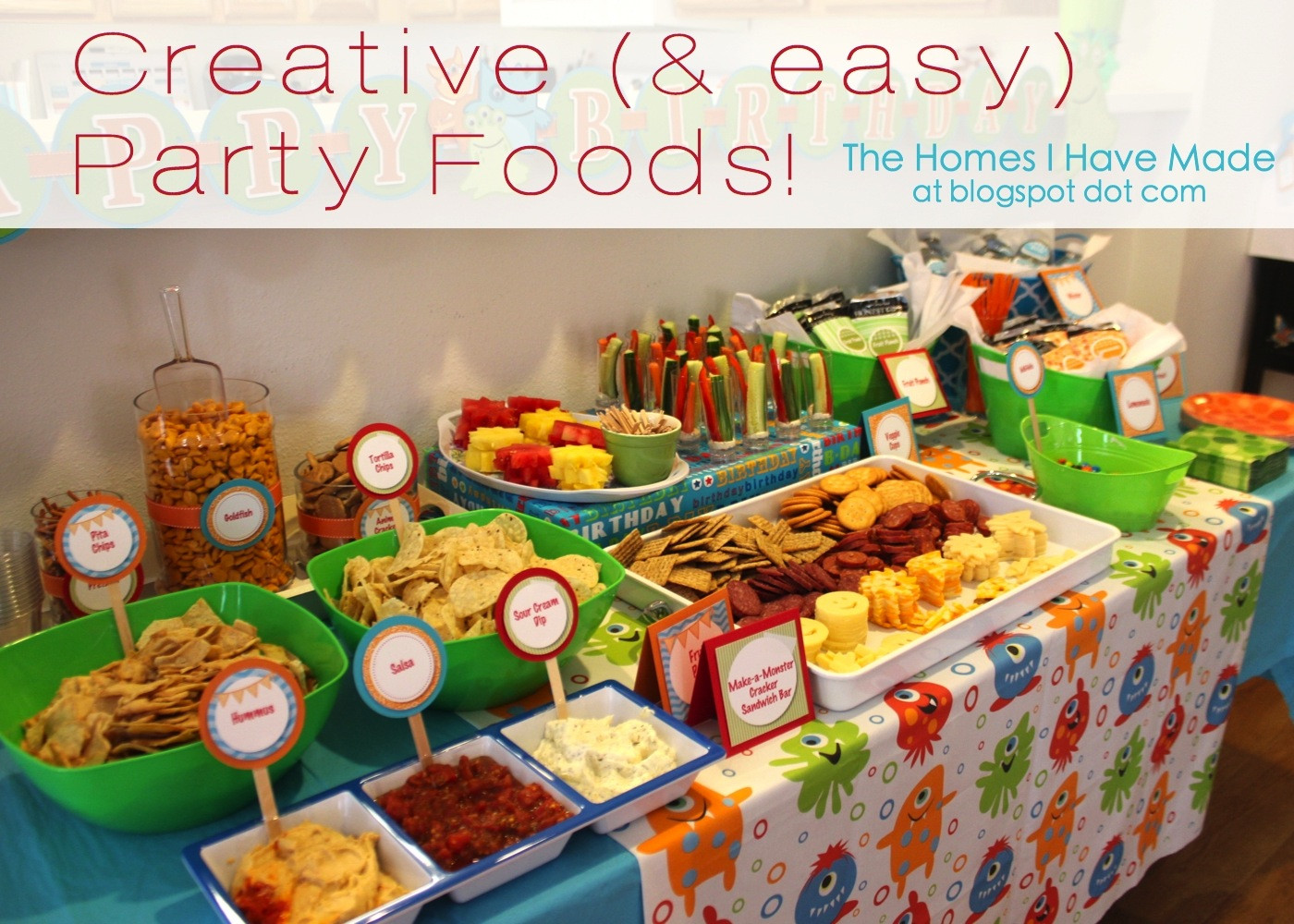 Toddlers Birthday Party Food Ideas
 Monster Party Spotlight on Food