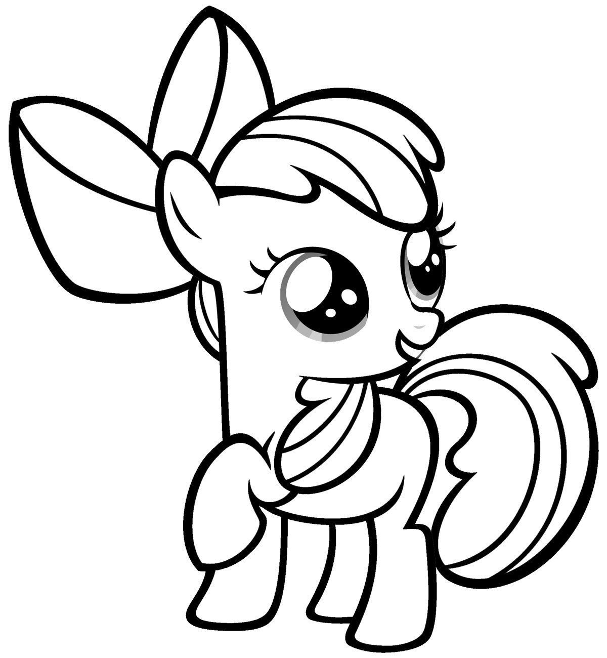 Toddlers Coloring Pages My Little Pony
 Free Printable My Little Pony Coloring Pages For Kids