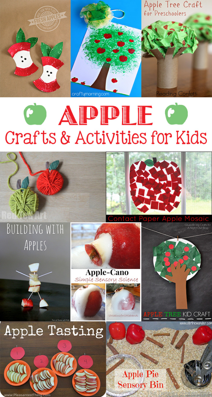 Toddlers Craft Activities
 Autumn Apple Craft Ideas for Kids Roundup • The Inspired