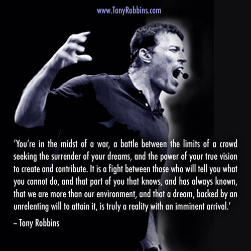 Tony Robbins Motivational Quotes
 SUCCESS 100 CAMPAIGN