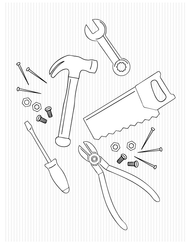Tools Coloring Pages
 Coloring Pages