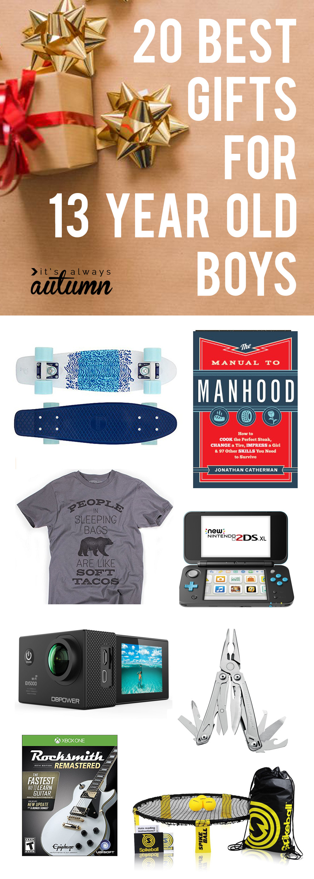 Top Gift Ideas For Boys
 best Christmas ts for 13 year old boys It s Always Autumn