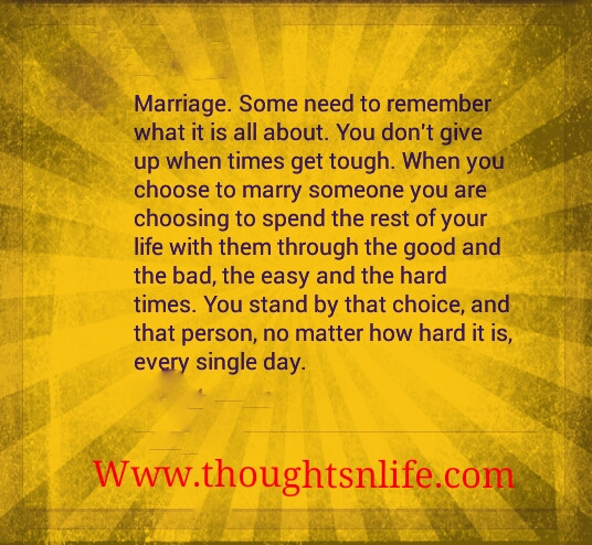 Tough Marriage Quotes
 What is marriage