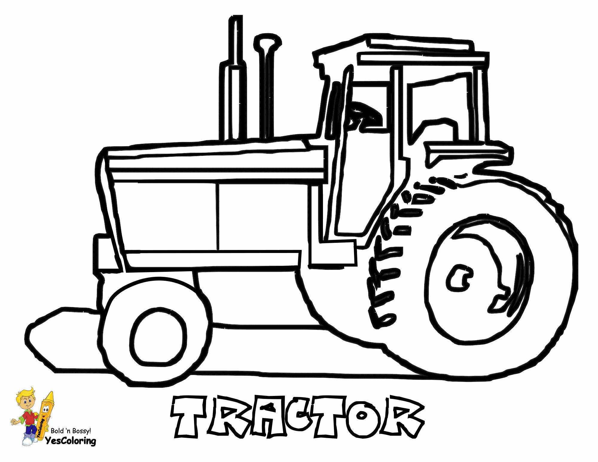 Tractor Coloring Pages For Toddlers
 Tractor coloring page