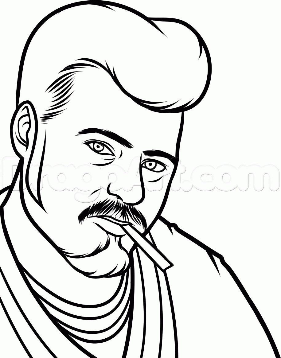 Trailer Park Boys Coloring Pages
 How to Draw Ricky from Trailer Park Boys Step by Step