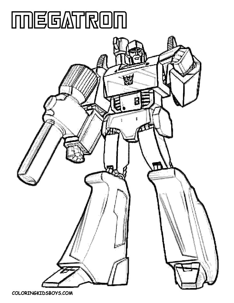 Transformer Coloring Book
 Coloring Page Transformers Free Boys Coloring Coloring