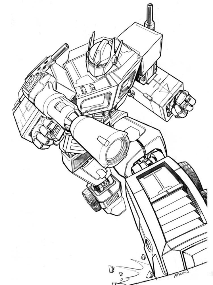 Transformers Coloring Pages For Boys
 Optimus Prime coloring pages Free Printable Optimus Prime