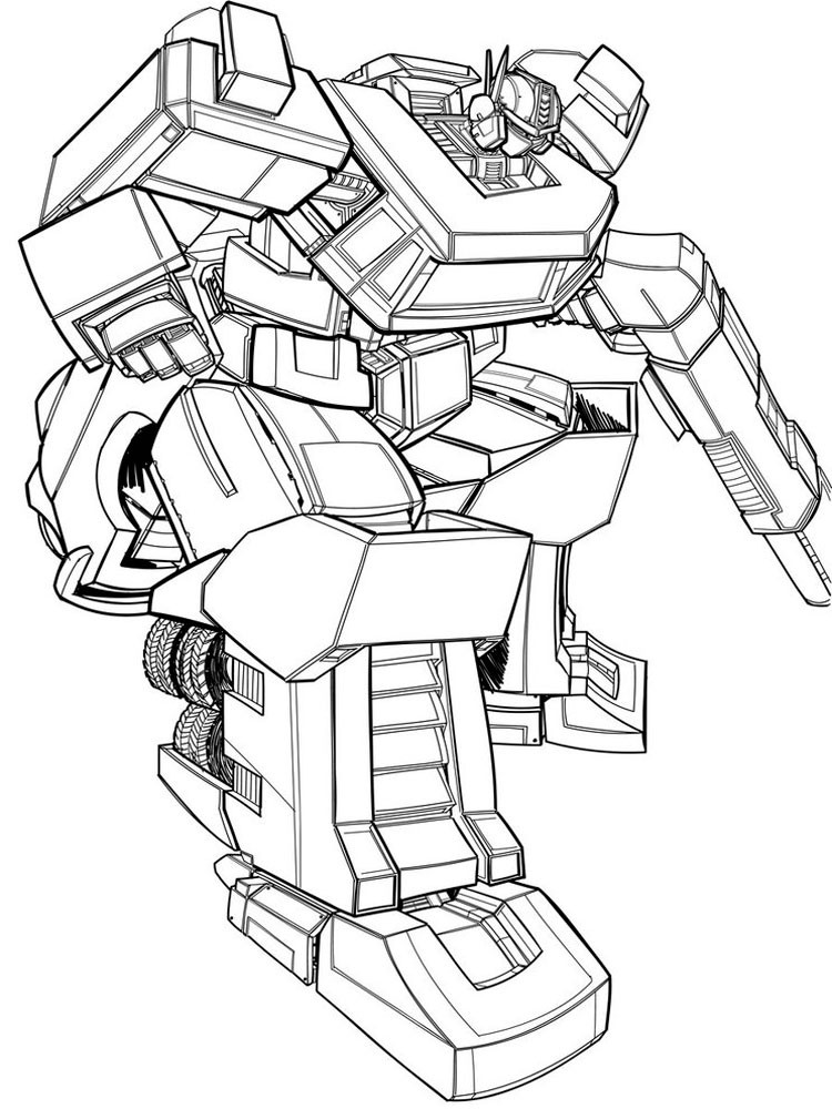 Transformers Coloring Pages For Boys
 Optimus Prime coloring pages Free Printable Optimus Prime
