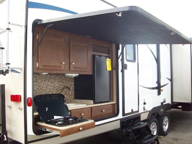 Travel Trailers With Outdoor Kitchens
 Sport Trek 320VIK Travel Trailer with outside kitchen