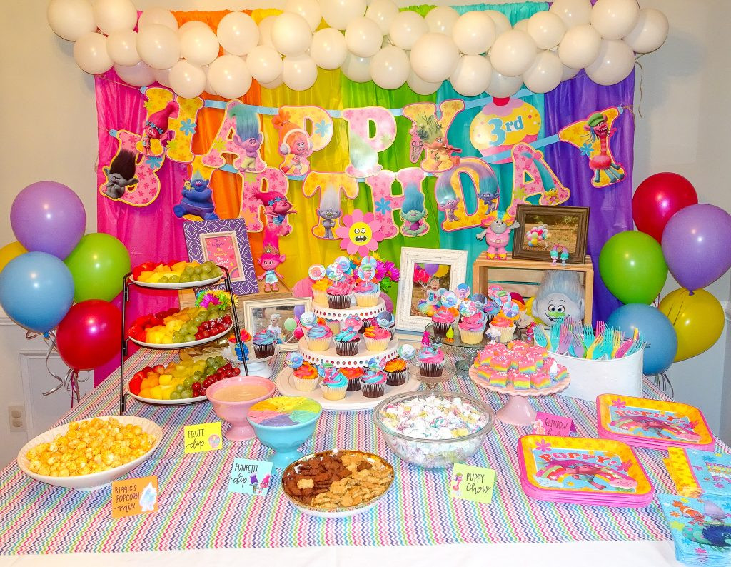 Troll Birthday Party Food Ideas
 Audrey s Trolls Birthday Party Poppy Grace