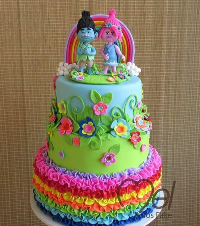 Trolls Birthday Cake Ideas
 65 best images about Troll Cakes on Pinterest