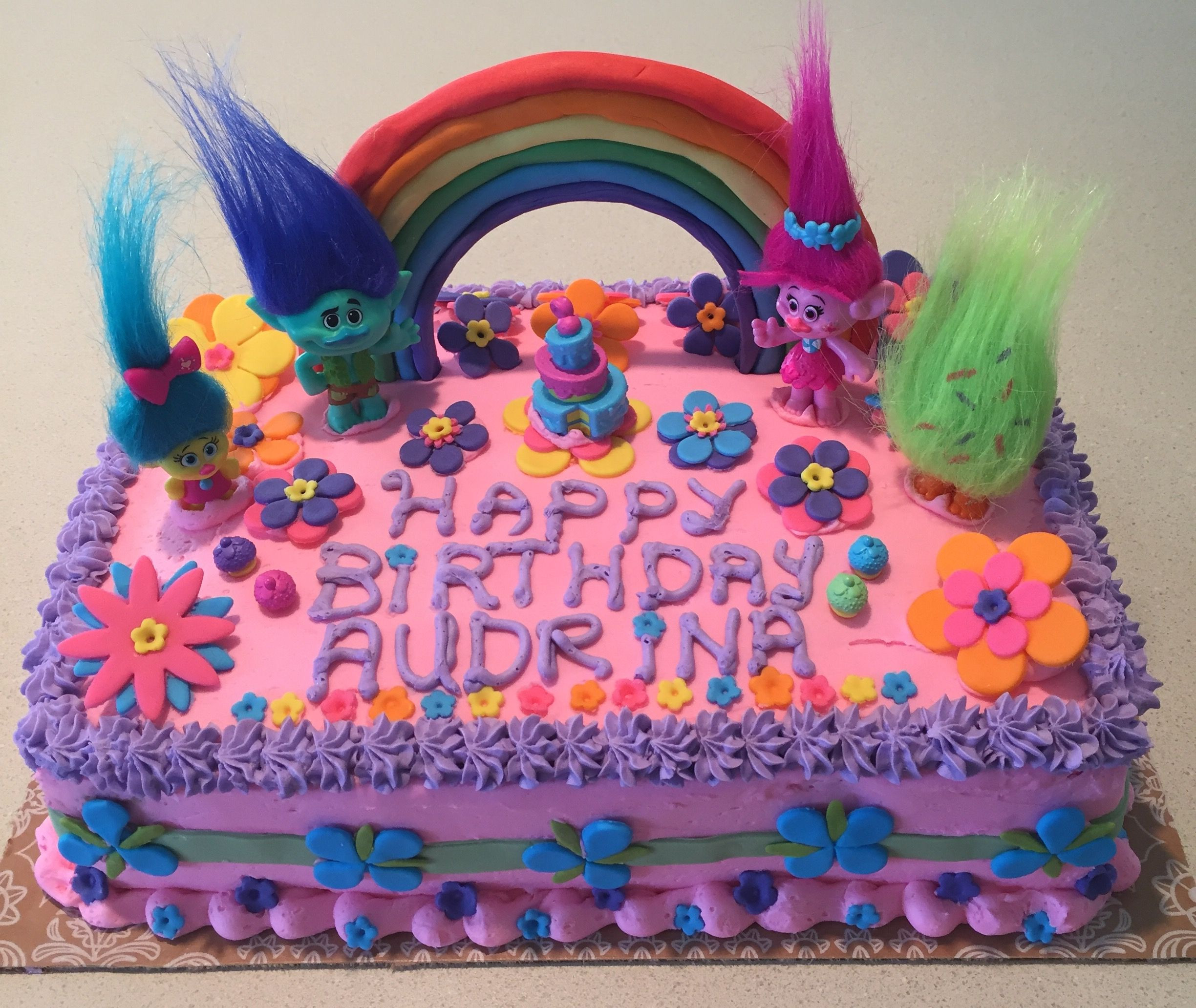 Trolls Birthday Cake Ideas
 Southern Blue Celebrations TROLLS CAKE & COOKIE IDEAS