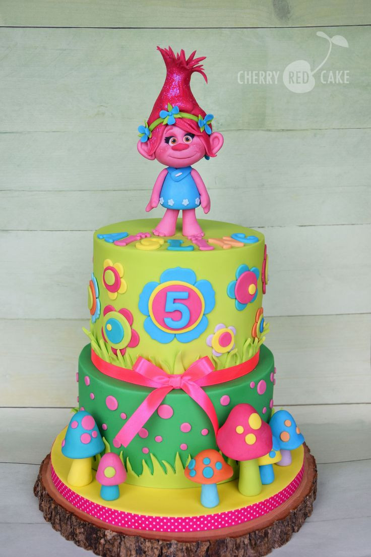 Trolls Birthday Cake Ideas
 Best 25 Poppy cake ideas only on Pinterest