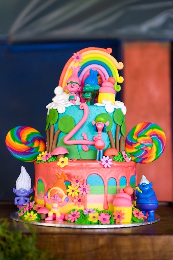 Trolls Birthday Cake Ideas
 Kara s Party Ideas Trolls Birthday Party