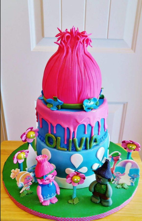Trolls Birthday Cake Ideas
 Poppy Troll by Enza Sweet E