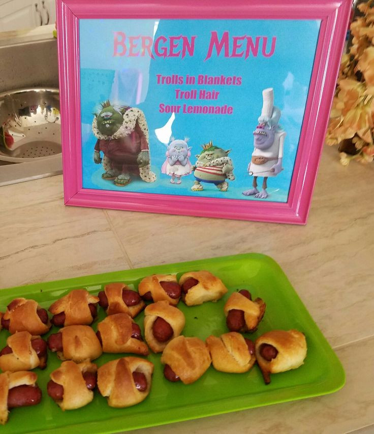 Trolls Food Party Ideas
 16 best Trolls Party actual party images on Pinterest