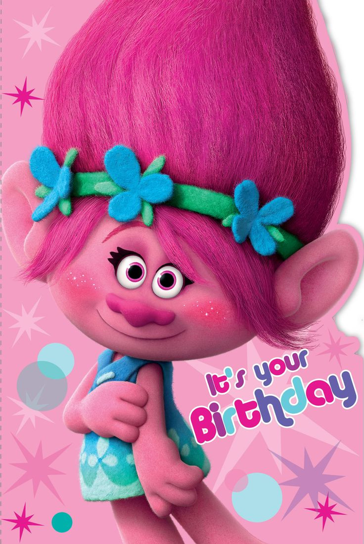 Trolls Movie Birthday Party Ideas
 Happy Birthday Poppy Troll card ing soon Gemma