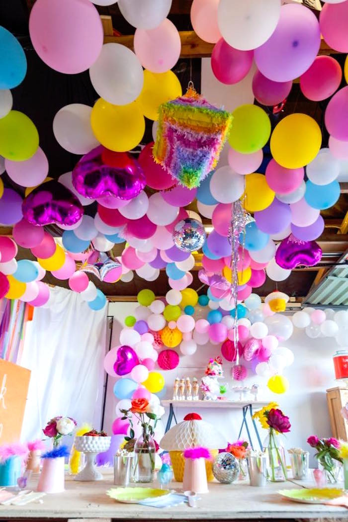 Trolls Party Decoration Ideas
 Kara s Party Ideas Rainbow Trolls Disco Birthday Party