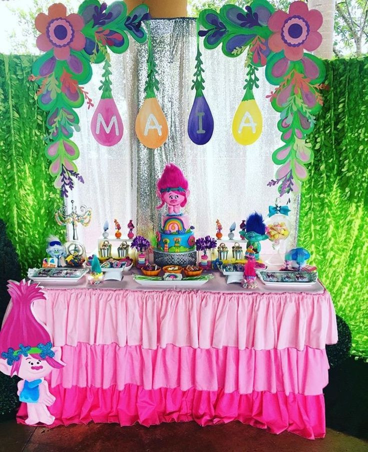 Trolls Party Decoration Ideas
 323 best Troll Princess Poppy images on Pinterest