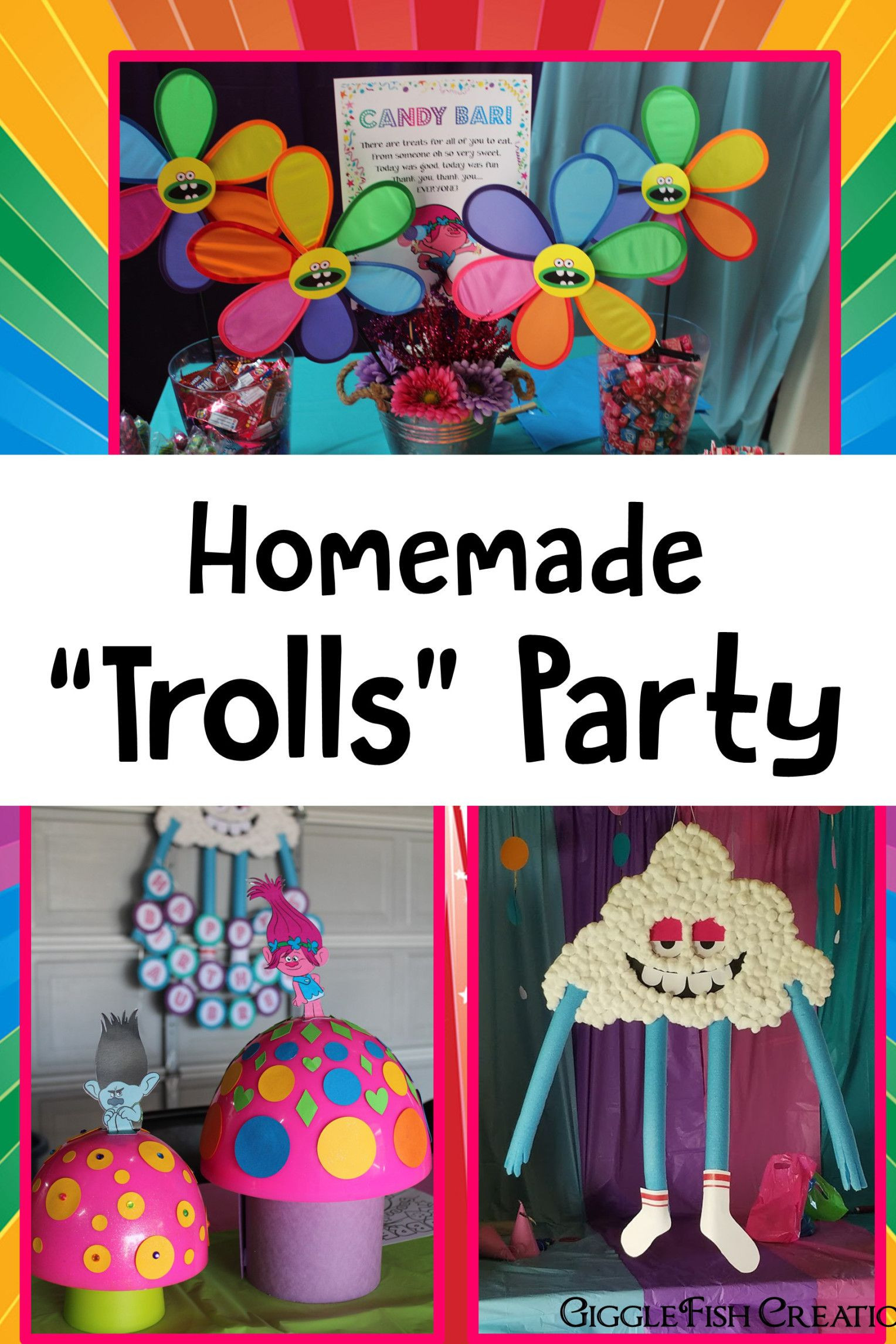Trolls Party Decoration Ideas
 Poppy Trolls Birthday Party Candy Shop Party