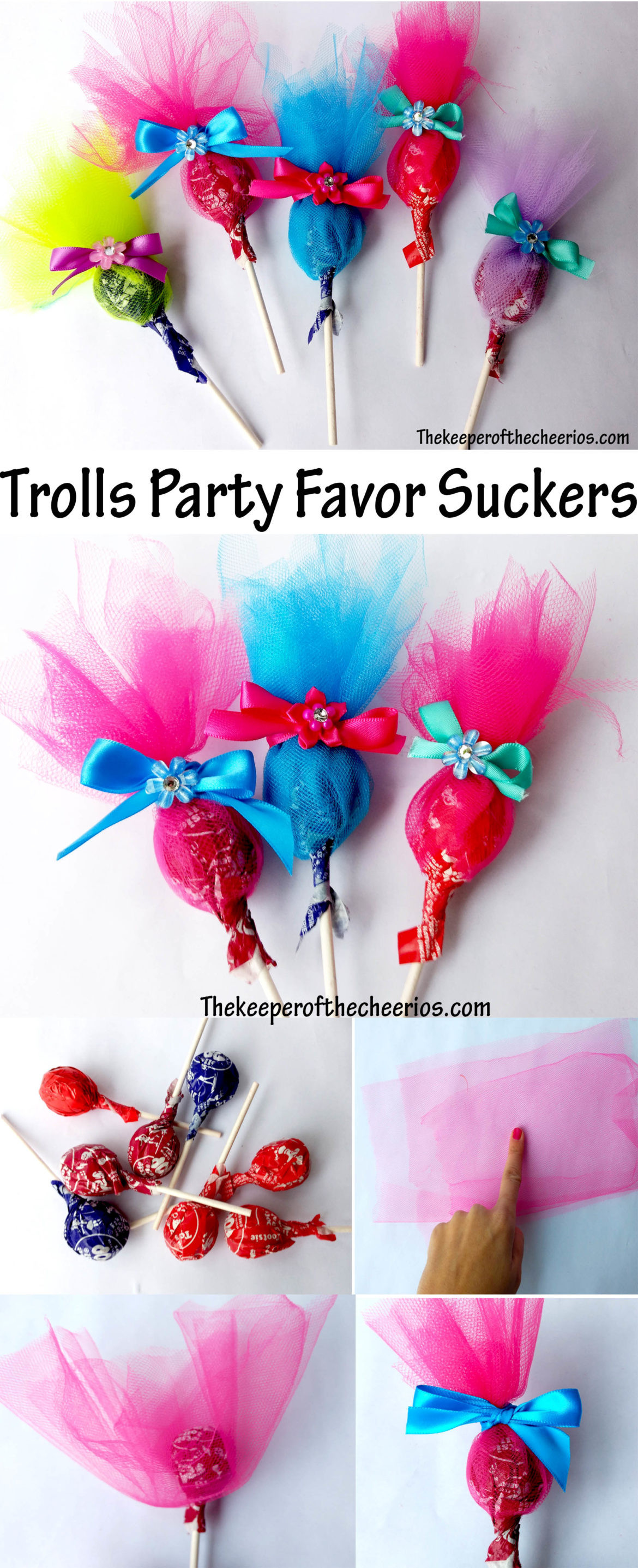 Trolls Party Favor Ideas
 Trolls Party Favor Suckers