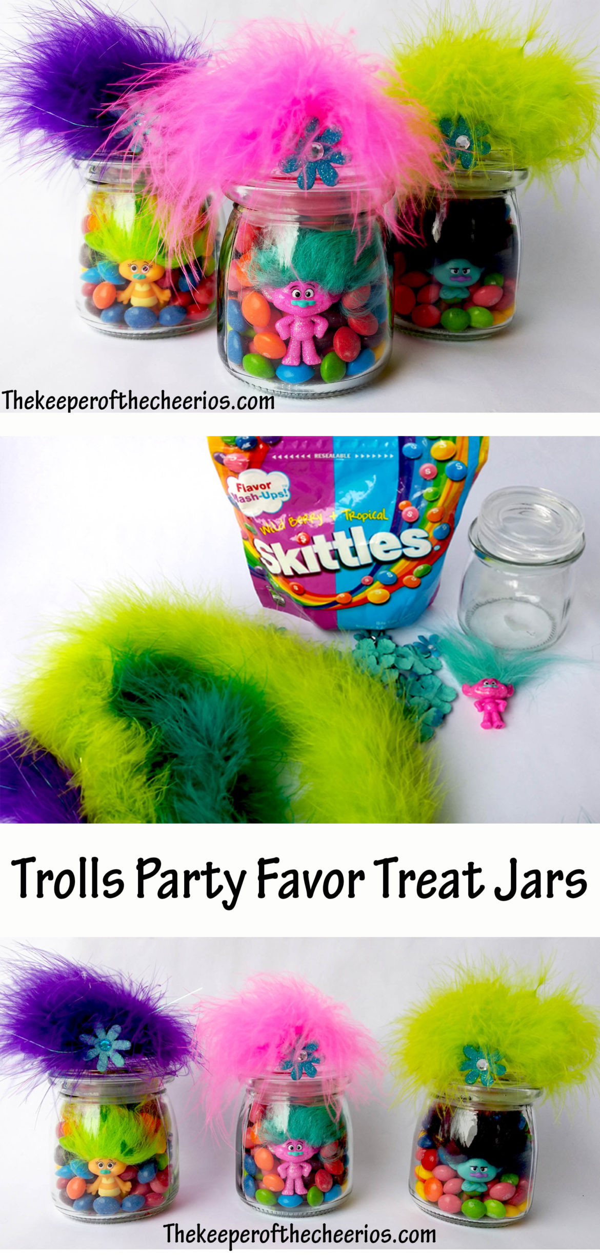 Trolls Party Favor Ideas
 Trolls Party Favor Treat Jars The Keeper of the Cheerios