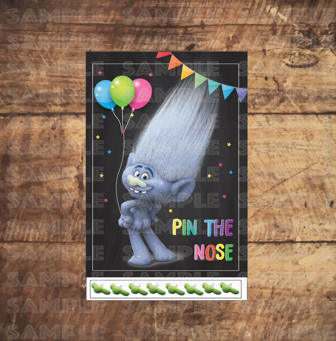 Trolls Party Game Ideas
 TROLLS PARTY GAME Pin The Nose Pin the Tail Trolls