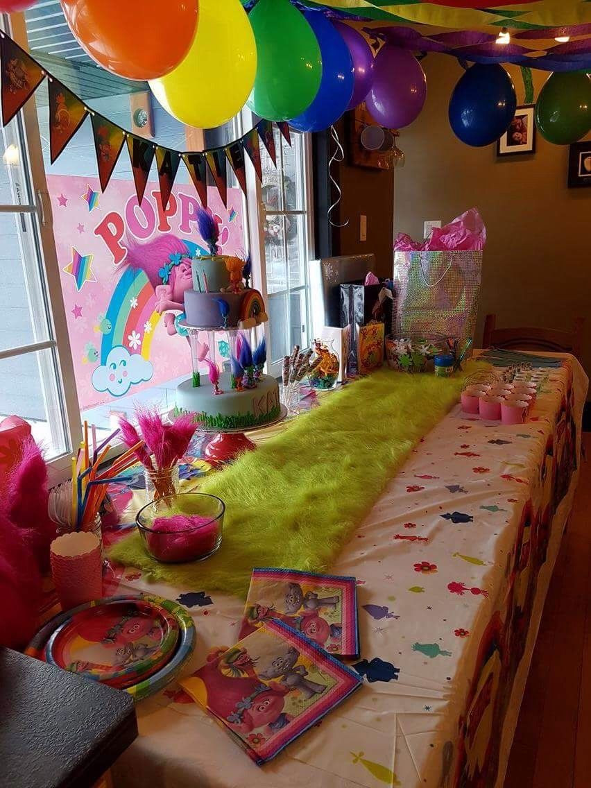 Trolls Party Ideas For Girl
 Troll party katies birthday Pinterest