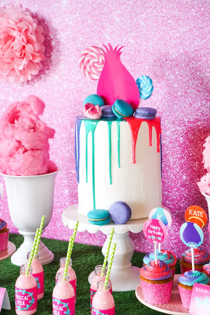 Trolls Party Ideas For Girl
 Kara s Party Ideas Trolls Birthday Party with FREE
