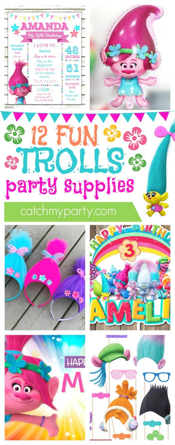 Trolls Party Ideas Party City
 12 Fun Trolls Party Supplies