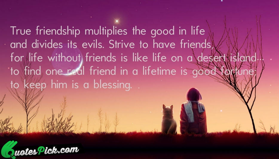 True Friendship Quotes With Images
 Quotes About Blessings QuotesGram