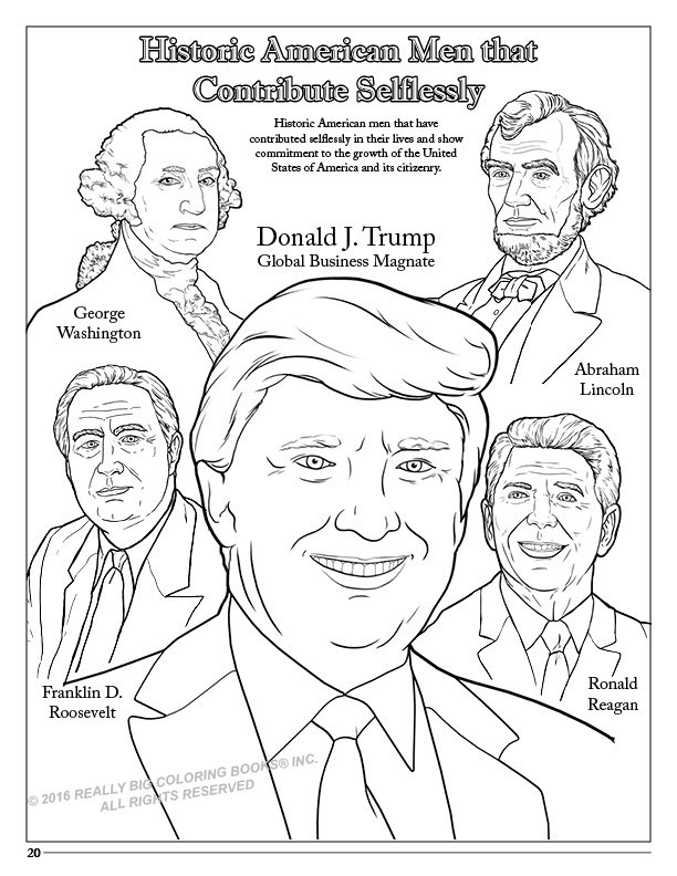 Trump Coloring Pages
 New Trump Coloring Book Lets You Find the Perfect Crayon
