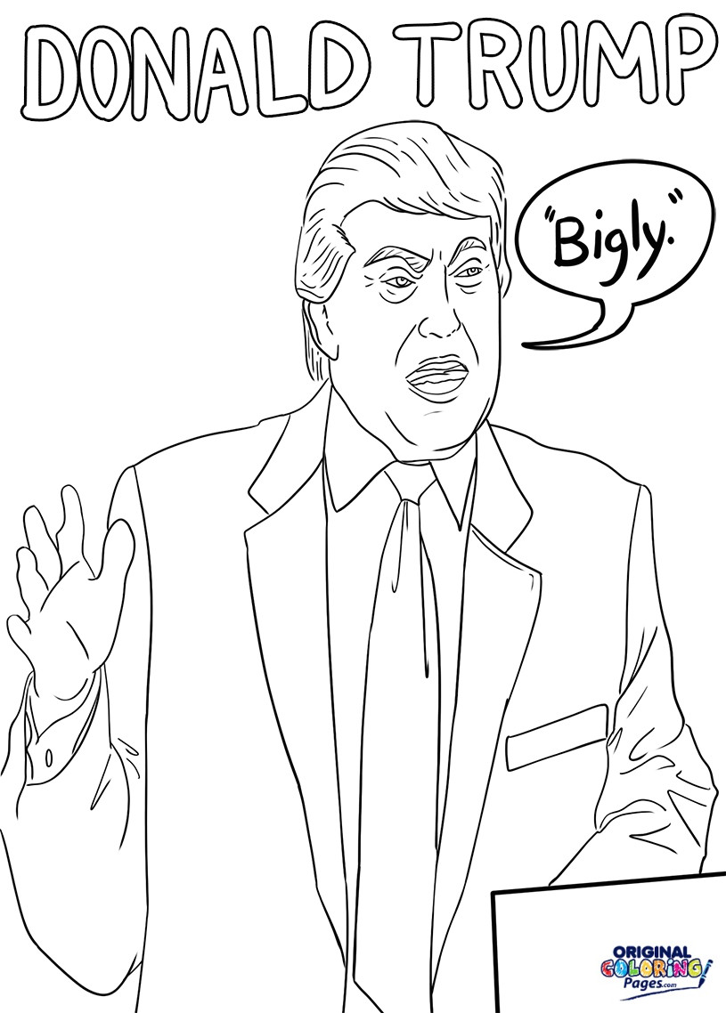 Trump Coloring Pages
 Political – Coloring Pages – Original Coloring Pages