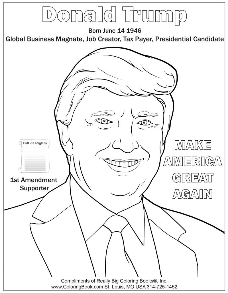 Trump Coloring Pages
 Coloring Books