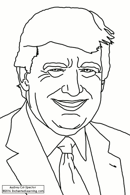 Trump Coloring Pages
 What s New at EnchantedLearning Enchanted Learning