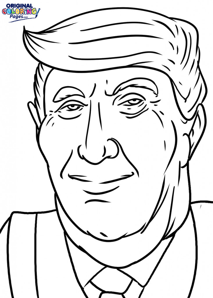 Trump Coloring Pages
 Donald Trump Coloring Page – Coloring Pages – Original