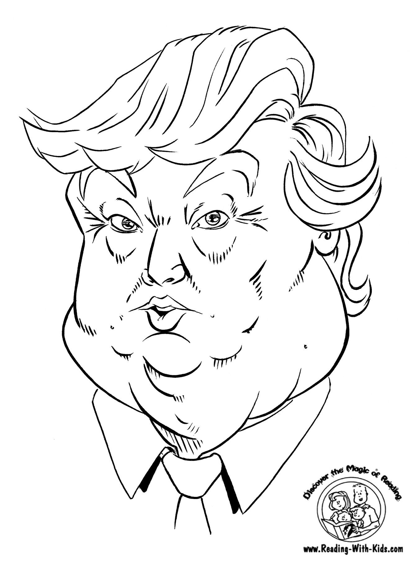 Trump Coloring Pages
 President s Day