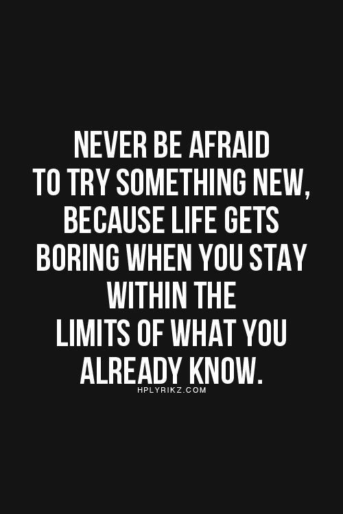 Try Life Quotes
 Never be afraid to try something new Because life s
