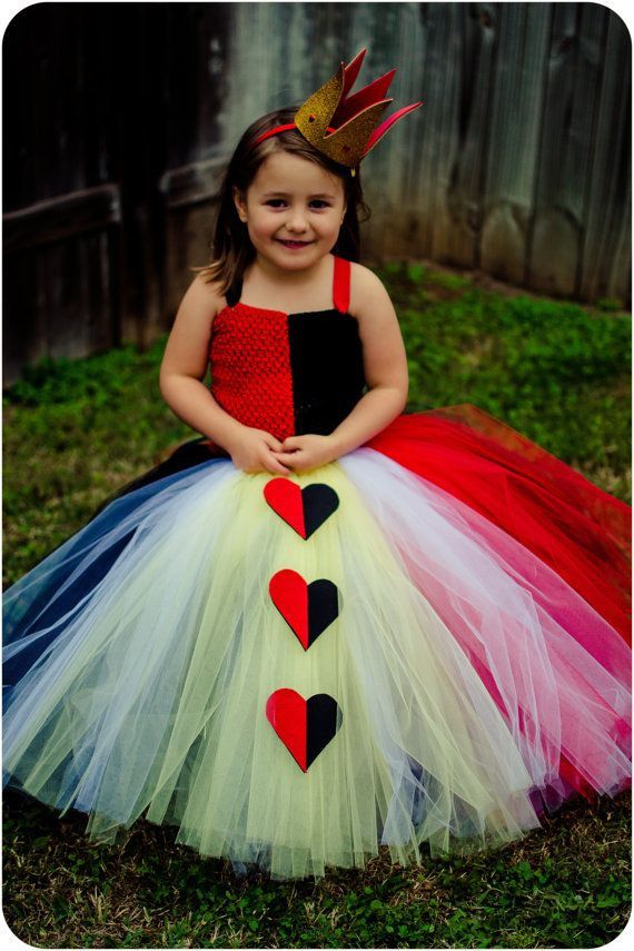 Tulle Dress Toddler DIY
 The Red Queen Queen of Hearts Tutu Dress