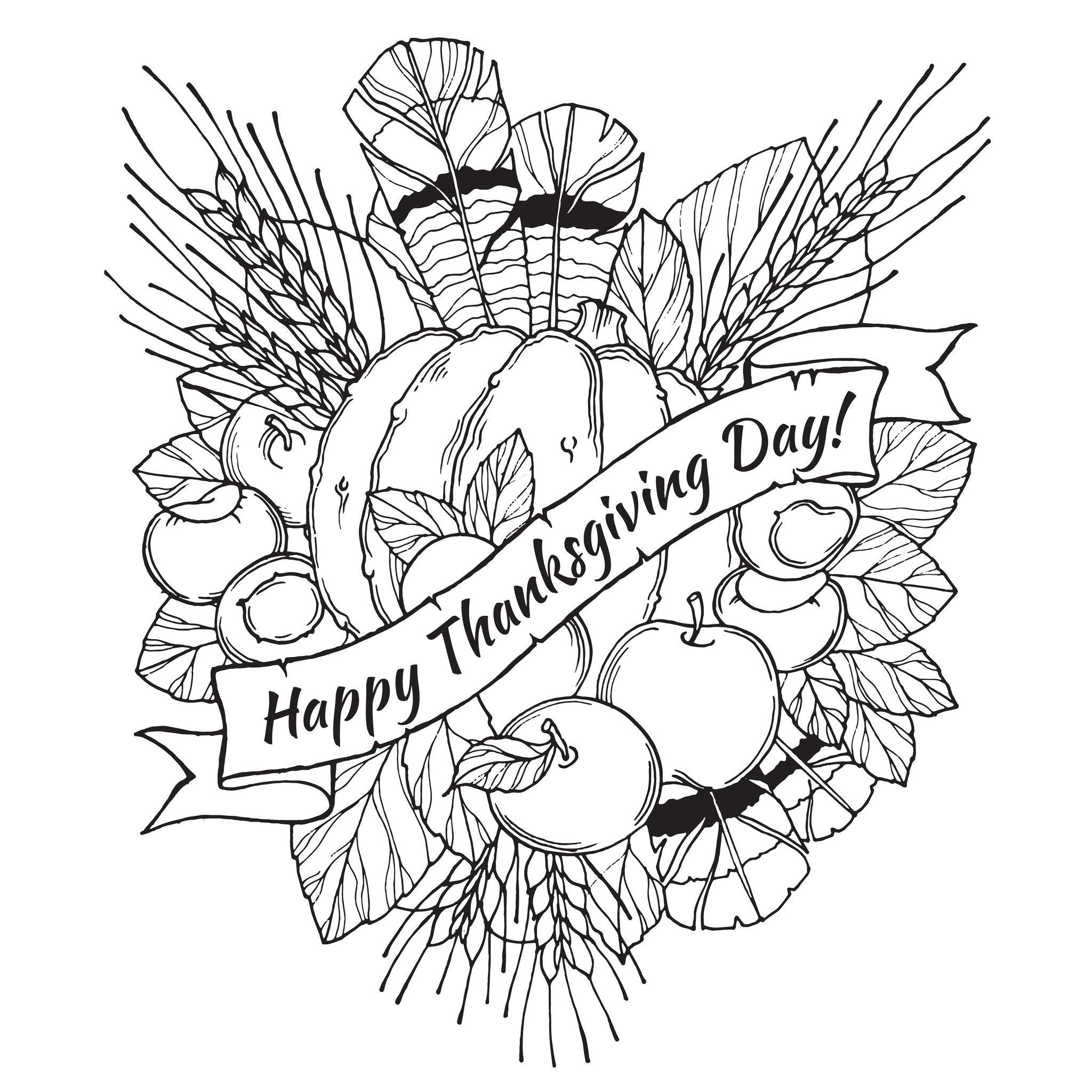 Turkey Coloring Pages For Adults
 Thanksgiving Coloring Pages For Adults Coloring Home