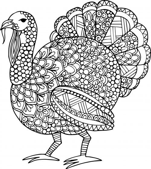 Turkey Coloring Pages For Adults
 Thanksgiving Coloring Pages For Adults to and