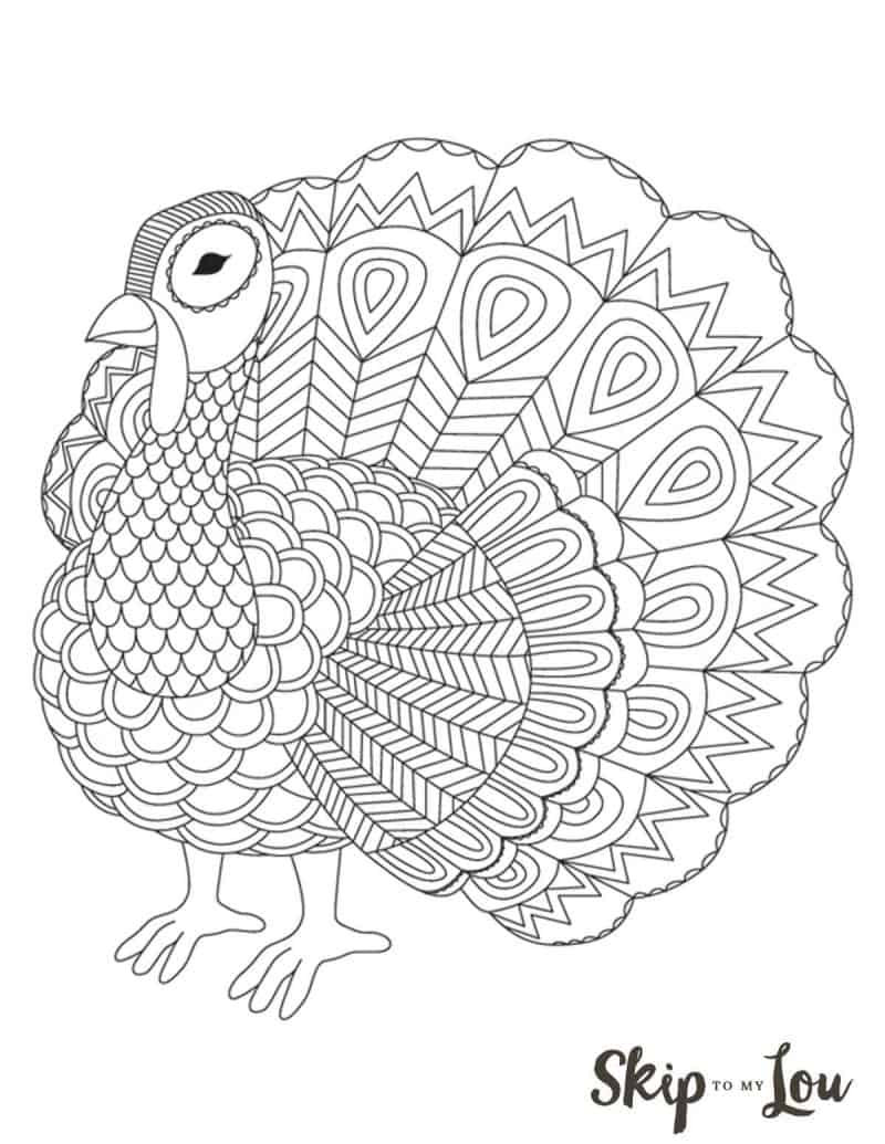 Turkey Printable Coloring Pages
 The CUTEST Free Turkey Coloring Pages